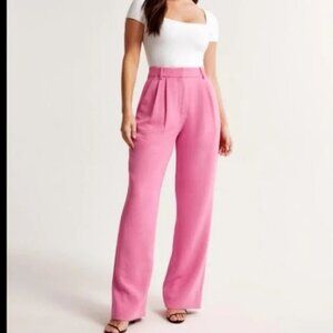 A&F Sloane Tailored Pant Color: DARK PINK - Size 12L
